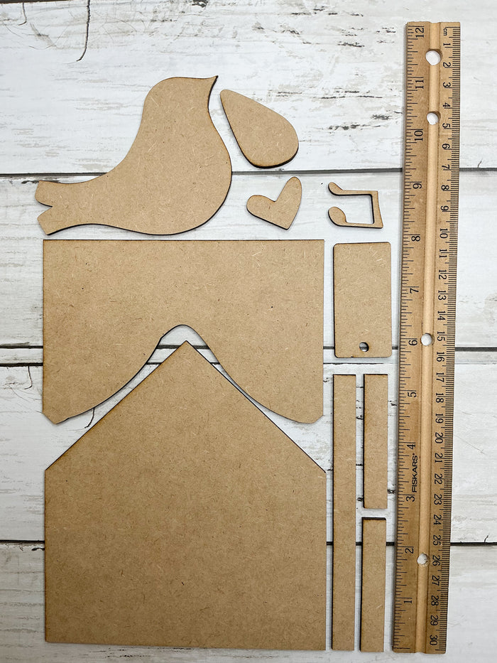 Bird Heart Envelope DIY Craft Kit