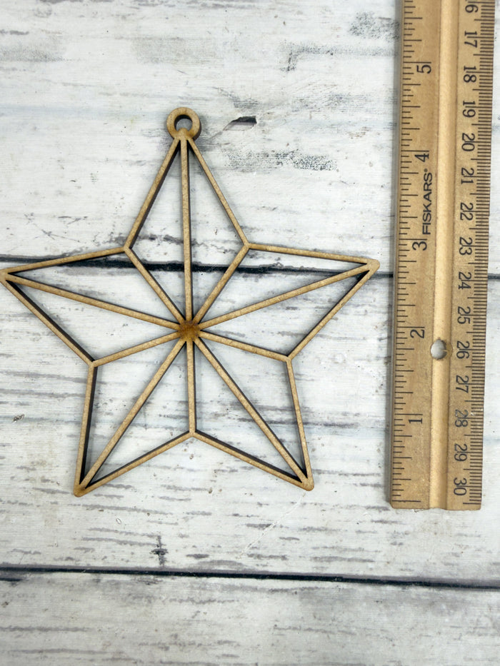 Hollow Christmas Star Ornament DIY