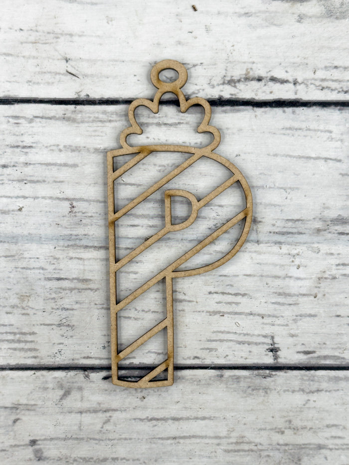 Hollow Letter P Ornament DIY