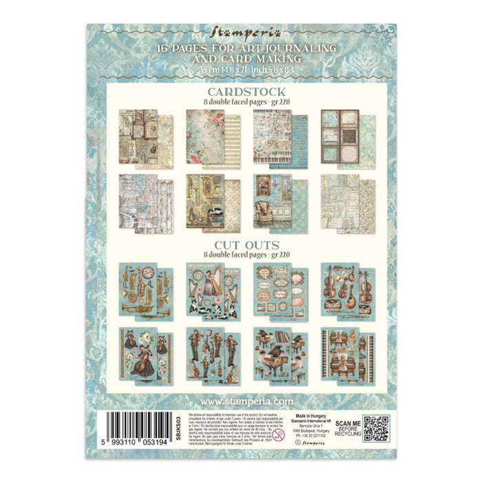Stamperia - Junk Journal Focus Points - Symphony. Available at Embellish Away located in Bowmanville Ontario Canada.