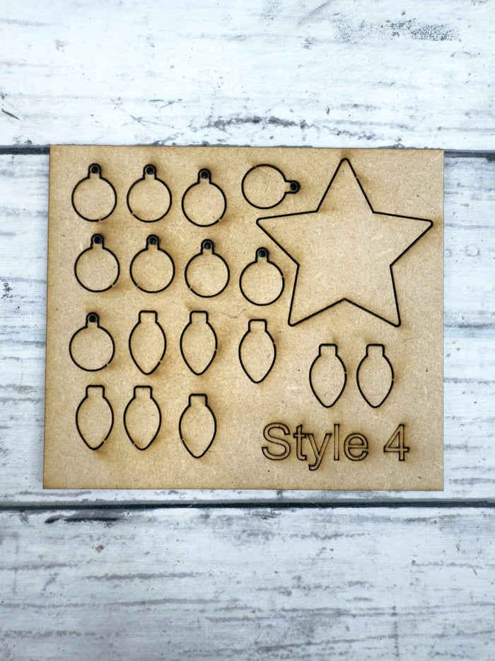 Style D 4x12 Crushed Glass Tree Canvas Project Kit
