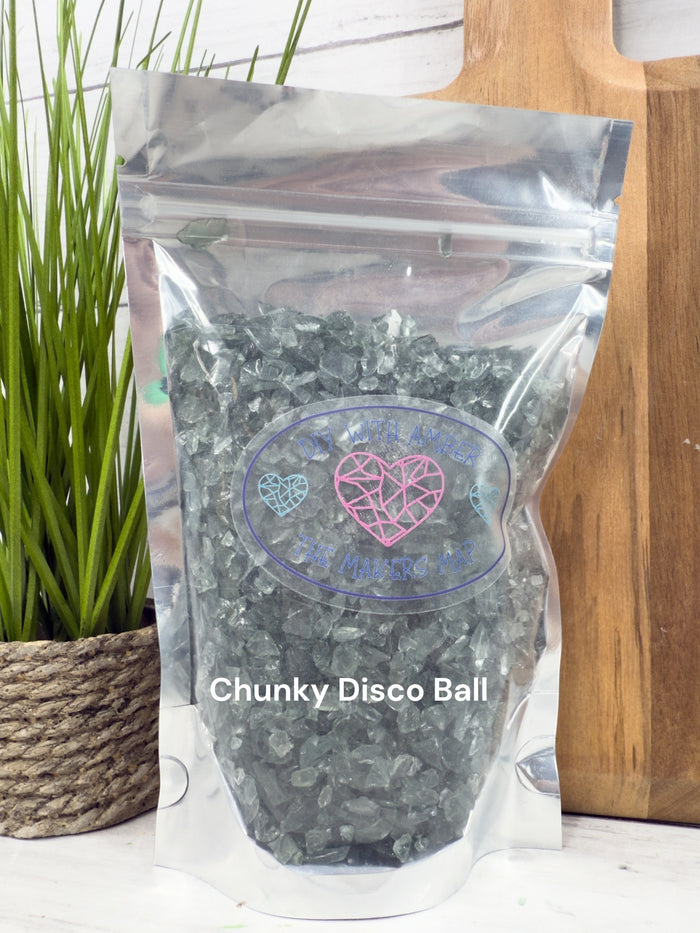16 oz. Chunky Disco Ball Crushed Glass 3-6 mm