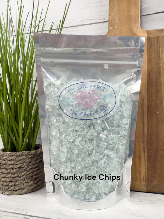 16 oz. Chunky Ice Chips Crushed Glass 3-6 mm