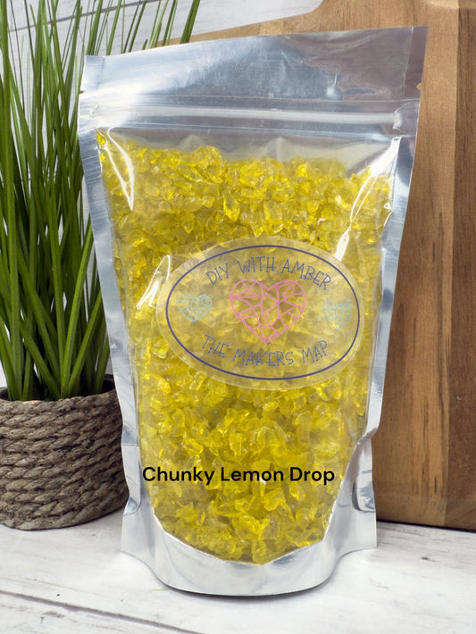 16 oz. Chunky Lemon Drop Crushed Glass 3-6 mm