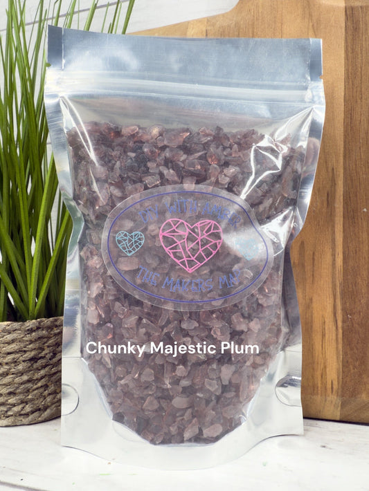 16 oz. Chunky Majestic Plum Crushed Glass 3-6 mm