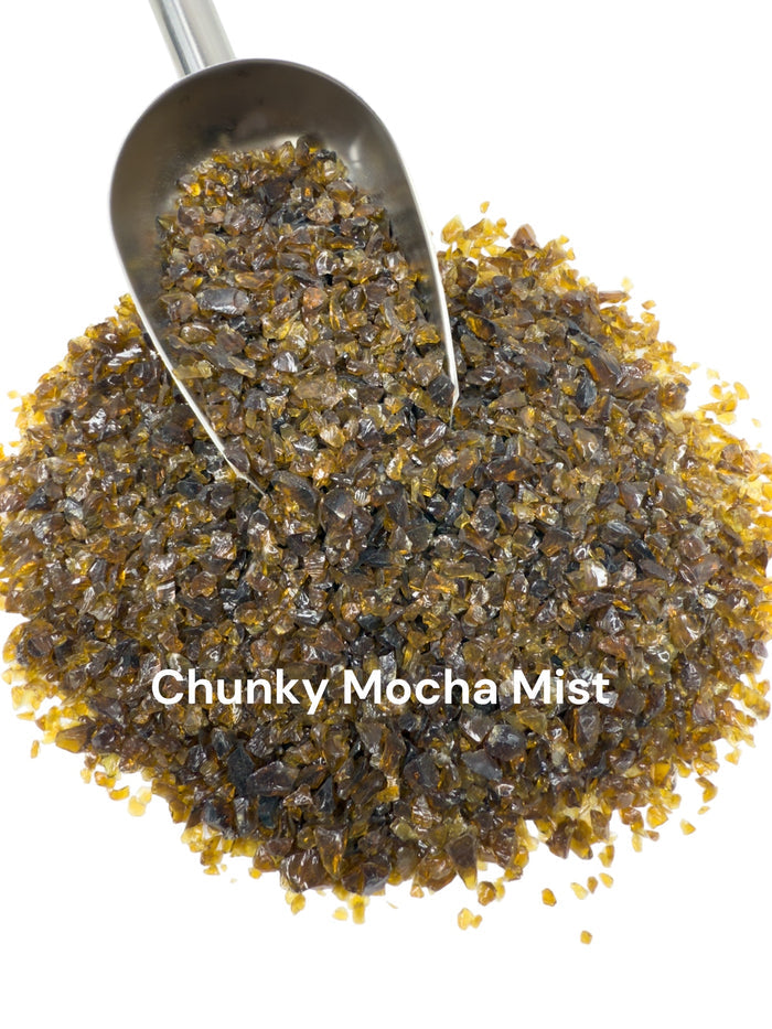 16 oz. Chunky Mocha Mist Crushed Glass 3-6 mm