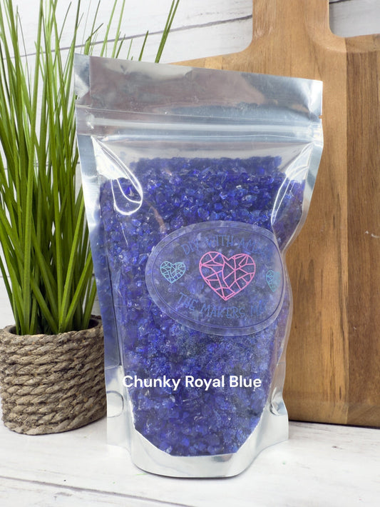 8 oz. Chunky Royal Blue Crushed Glass 3-6 mm