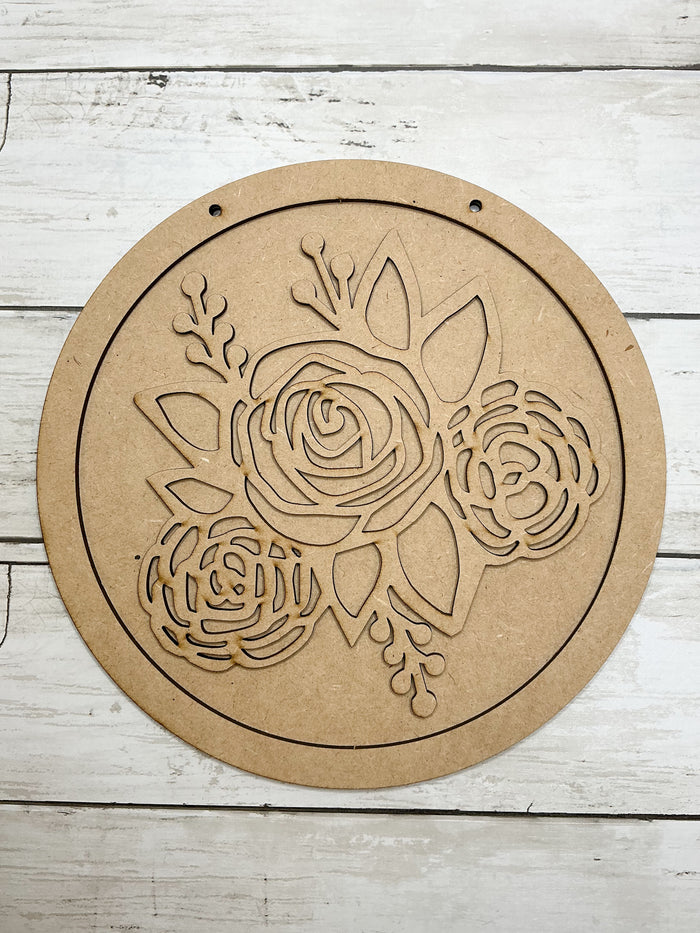 9 in round Flower cluster Sign DIY Kit