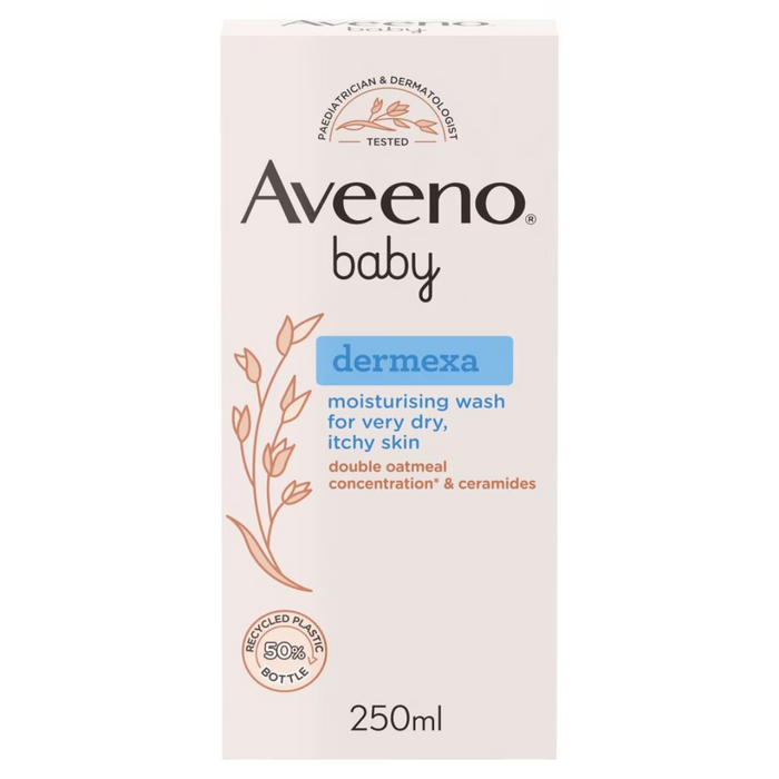 Aveeno Baby Dermexa Moisturising Baby Wash for Dry & Itchy Skin 250ml (T)