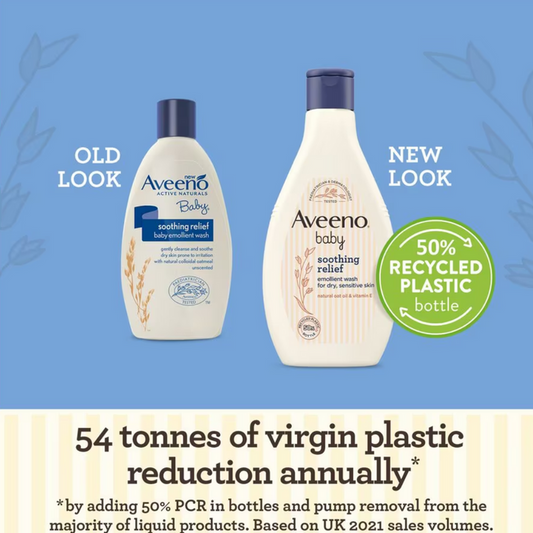 Aveeno Baby Soothing Relief Emollient Baby Wash for Dry Skin 250ml (T)