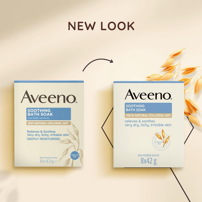 Aveeno Soothing Bath Soak Powder Sachets 8x42g  (T)