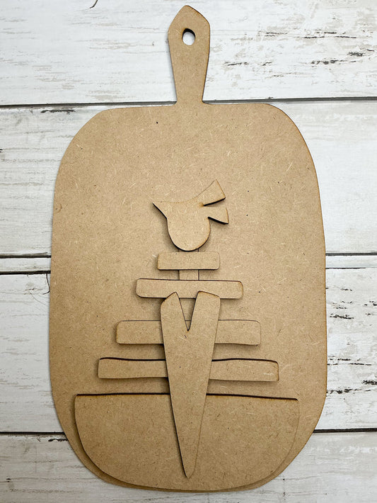 Bird Tree Heart Cutting Board DIY Kit