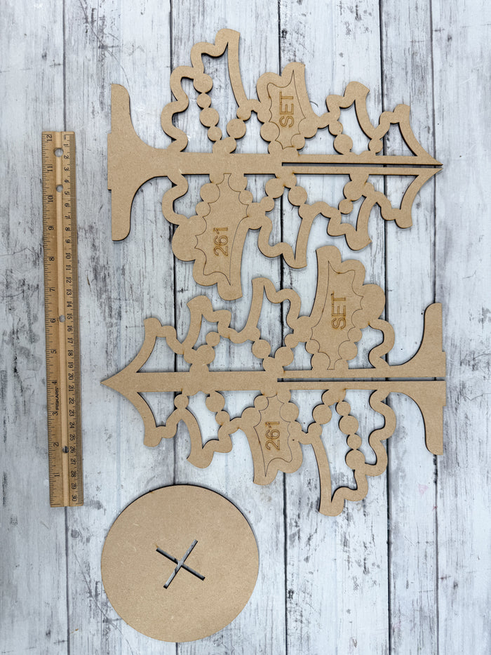 BULK Style 261 3D Standing Tree Laser Cut Outline Frame Blank