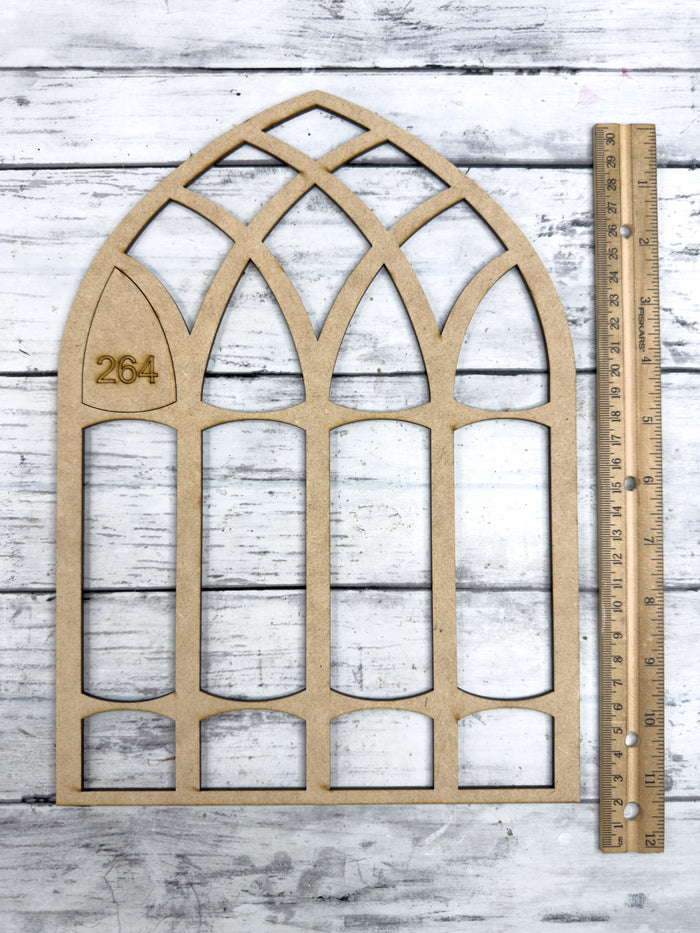 BULK Style 264 Cathedral Window Laser Cut Outline Frame Blank