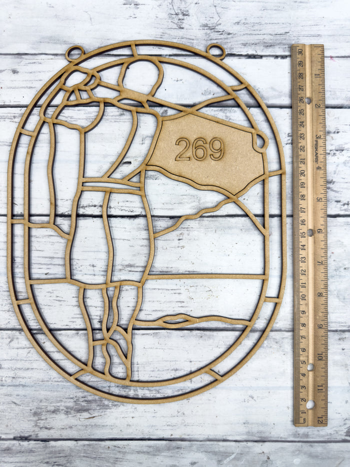 BULK Style 269 Golf Laser Cut Outline Frame Blank