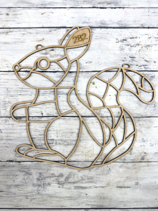 BULK Style 282 Squirrel Laser Cut Outline Frame Blank
