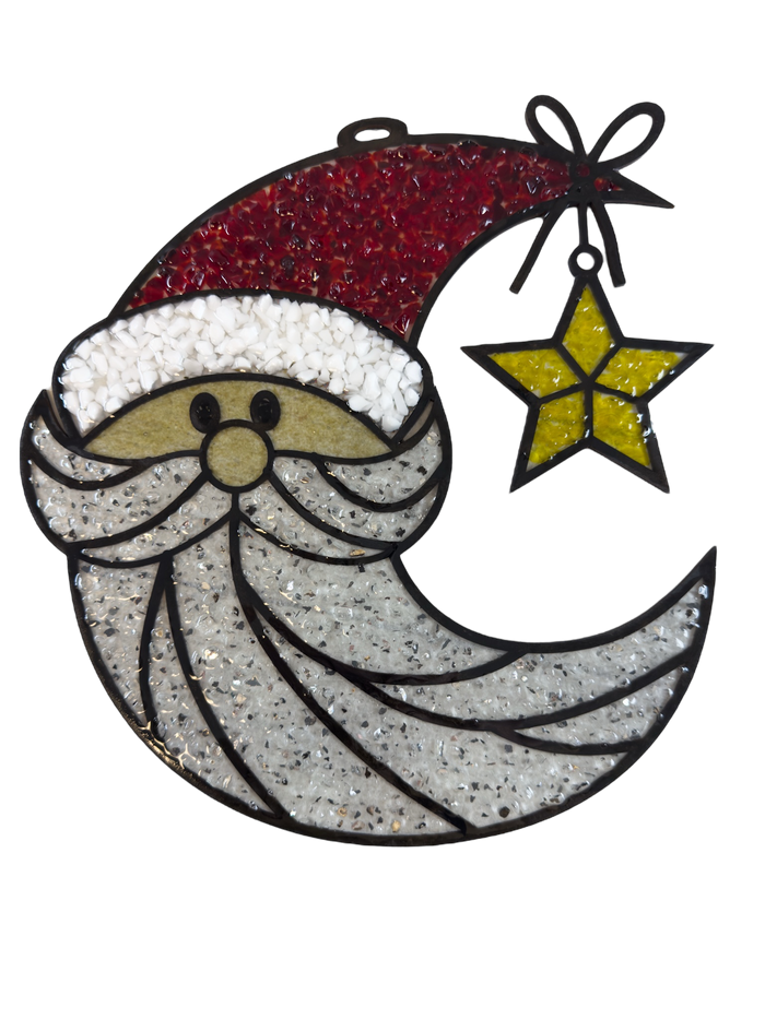 BULK Style 295 Santa Crescent Moon Laser Cut Outline Frame Blank