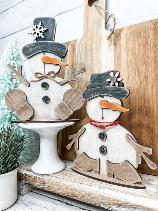 Bundle - Cute Little Snow Couple DIY Kit
