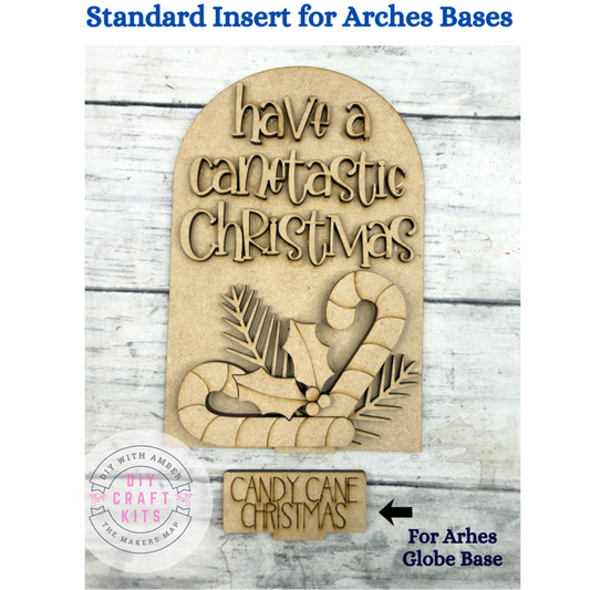 Candy Cane Standard Arch Insert for Interchangeable Standard Arches Bases