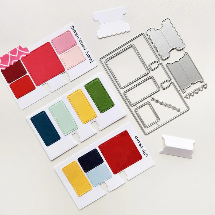Catherine Pooler - Dies - Flip-a-Color Combo. Available at Embellish Away located in Bowmanville Ontario Canada. Example by brand ambassador.