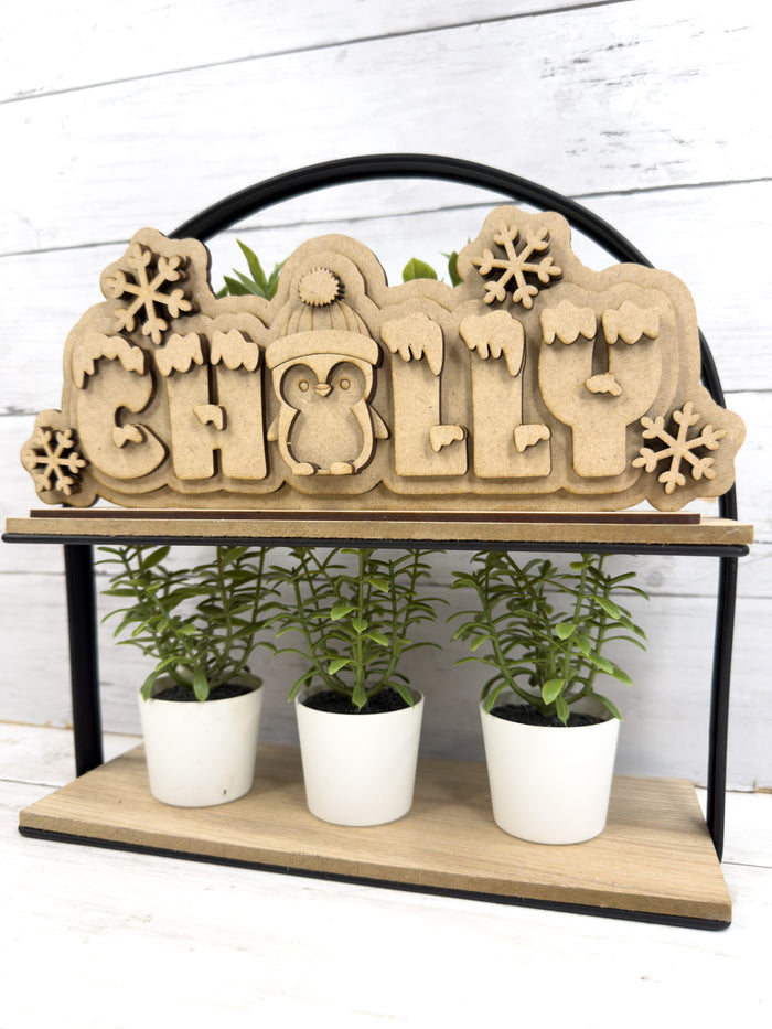 Chilly Penguin Word Sign Sitter DIY Kit