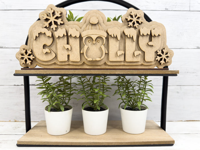 Chilly Penguin Word Sign Sitter DIY Kit