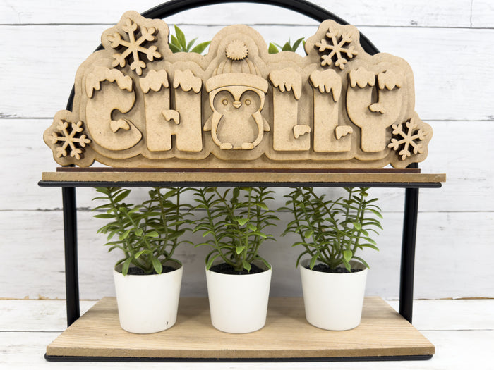 Chilly Penguin Word Sign Sitter DIY Kit