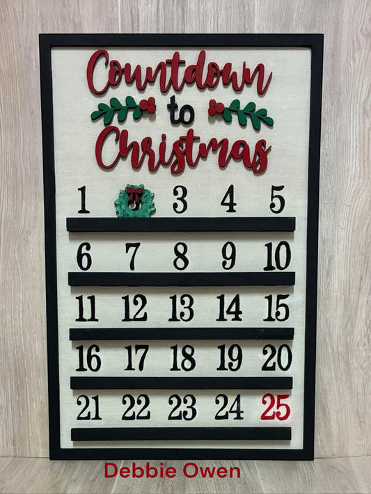 Christmas Advent Calendar Sign DIY Kit