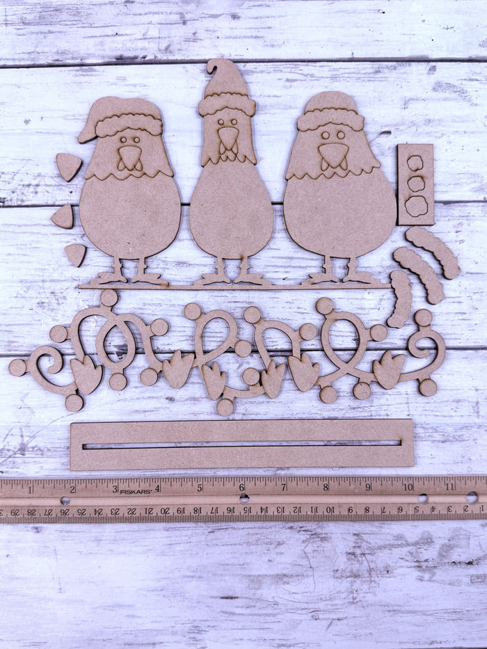 Christmas Lights Chickens DIY Kit