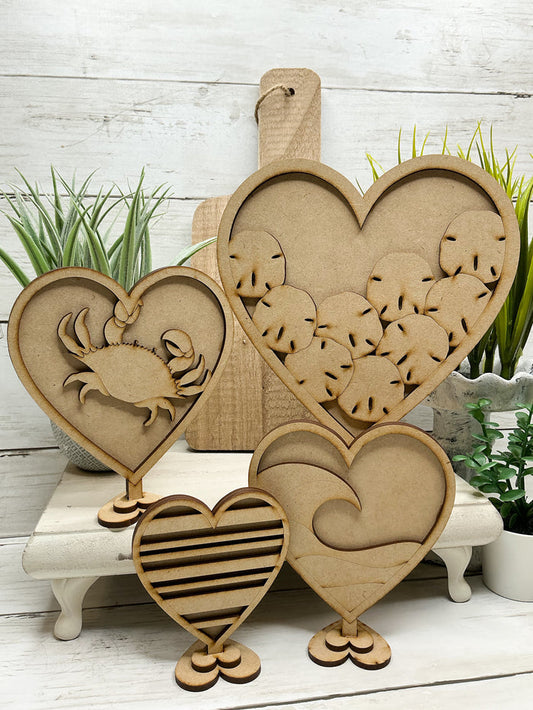 Coastal Hearts Set DIY Kit