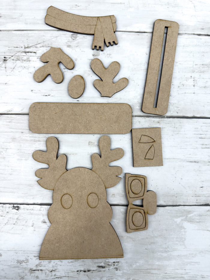 Cool Nerdy Reindeer Head Sitter DIY Kit