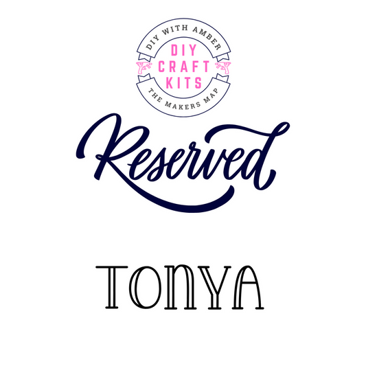 Custom Order Reserved for Tonya