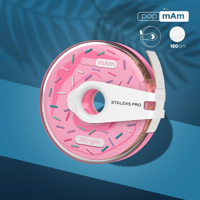 Disposable papmAm file tape EXPERT - in a plastic case-Abrasives-STALEKS PRO-180 grit-Gel Essentialz