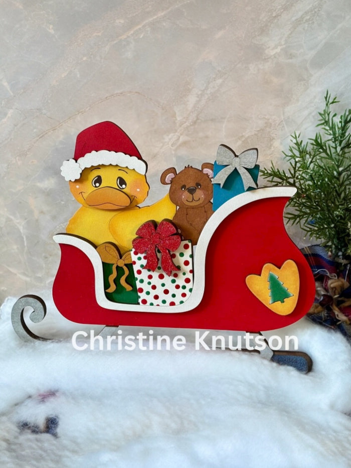 Duck Christmas Sleigh DIY Kit