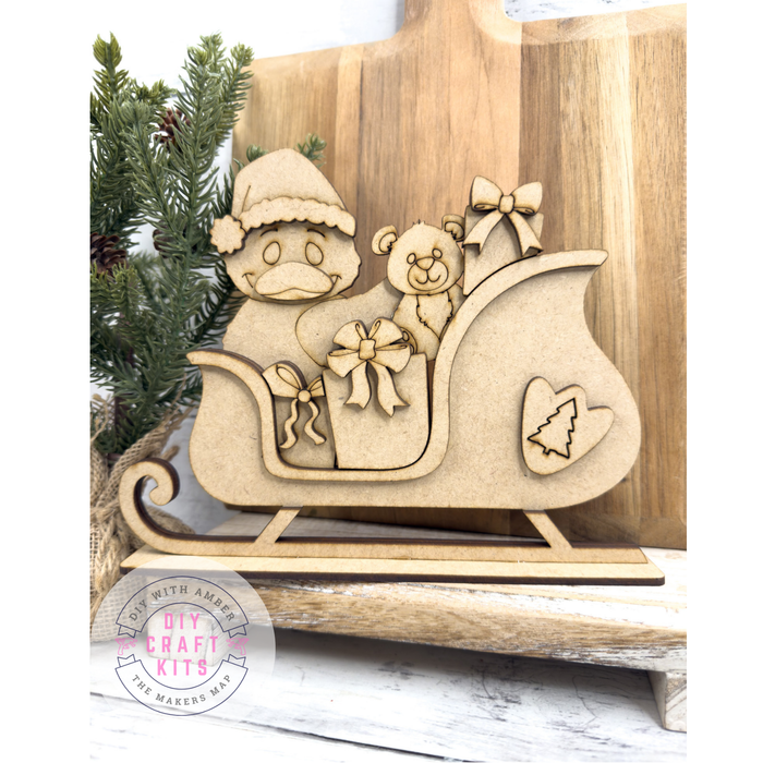 Duck Christmas Sleigh DIY Kit