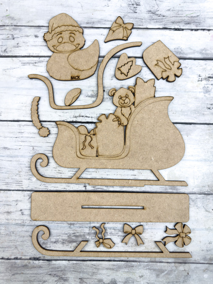 Duck Christmas Sleigh DIY Kit