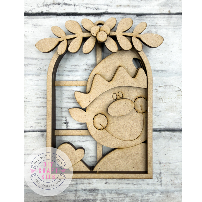 Elf Arch Window Ornament DIY Kit