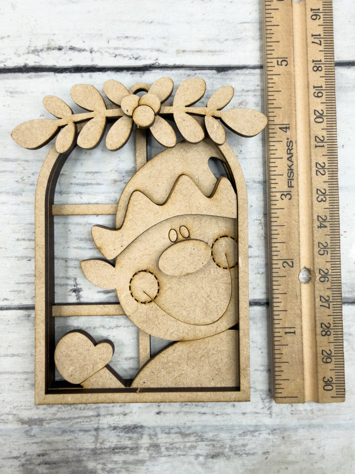 Elf Arch Window Ornament DIY Kit