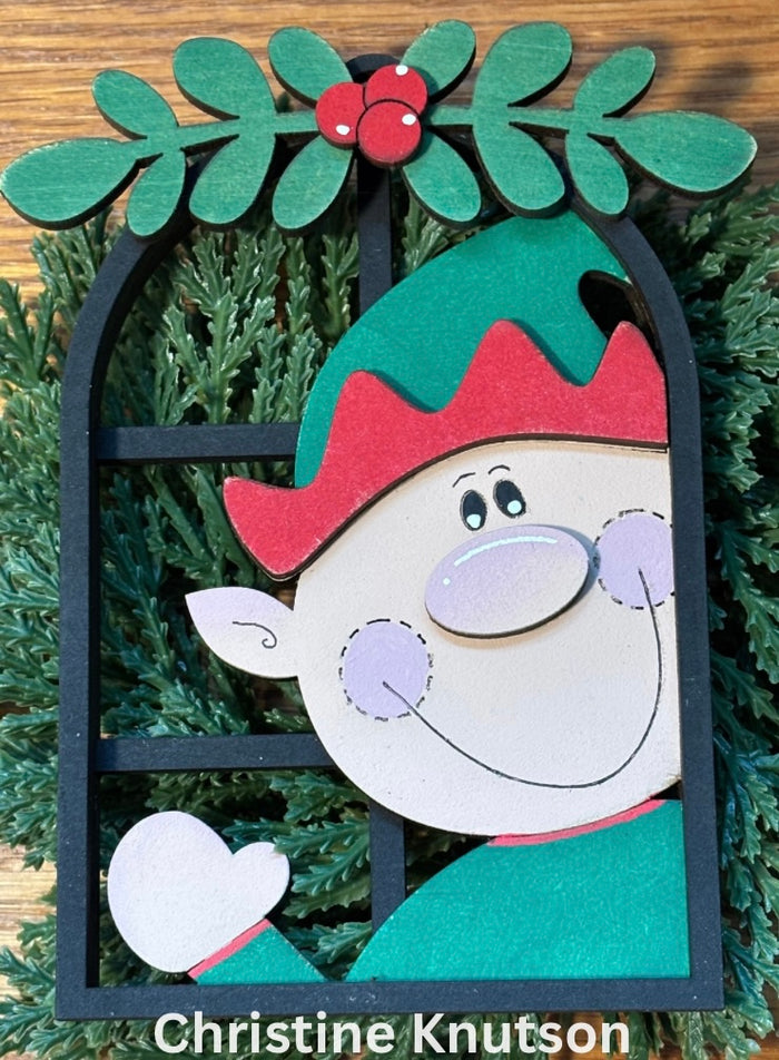 Elf Arch Window Ornament DIY Kit