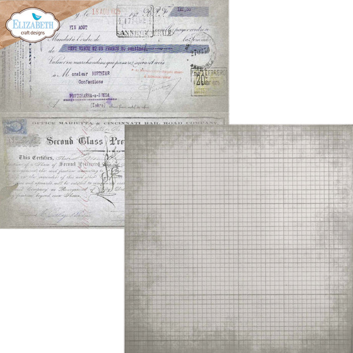 Elizabeth Craft - 12X12 Printed Cardstock Pack - Backgrounds Volume 5. Available at Embellish Away located in Bowmanville Ontario Canada.