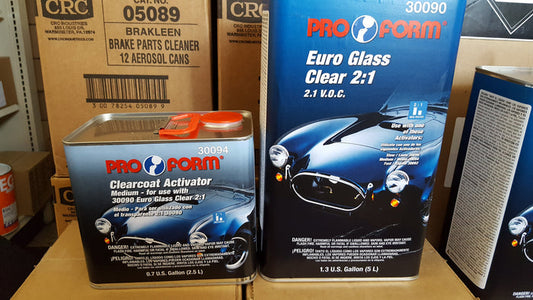 EUROPEAN CLEAR COAT 2K URETHANE 5 LITERS + 2.5 LITER Slow  ACTIVATOR