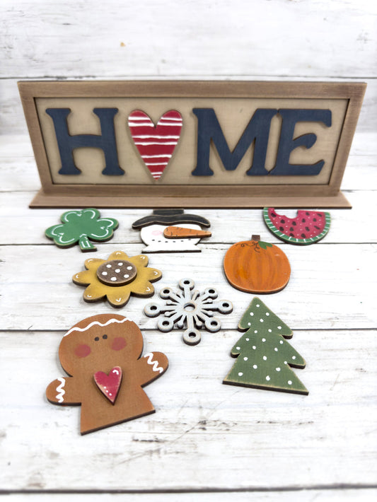 Exclusive Framed Interchangeable Home Sign DIY Kit