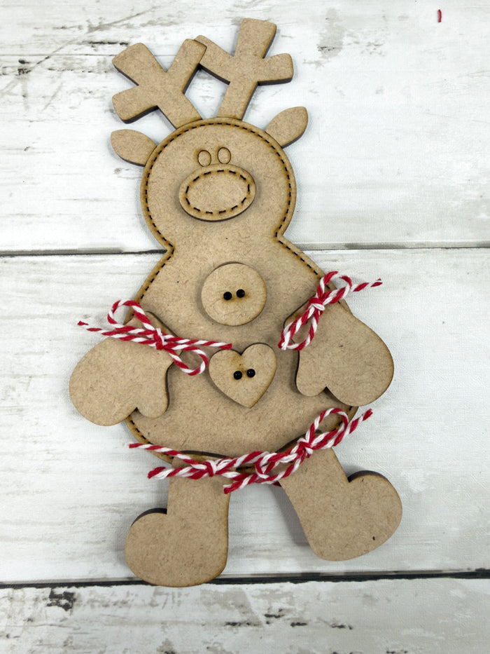 Exclusive Set of 4 Tie on Legs ornaments DIY kit