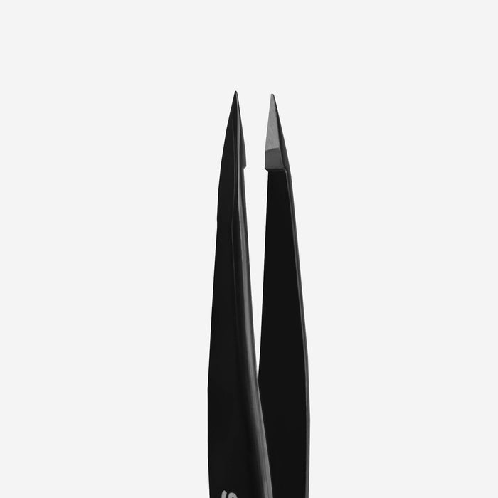 Eyebrow tweezers EXPERT 11 TYPE 5 (point)-Tweezers-STALEKS PRO-Black-Gel Essentialz