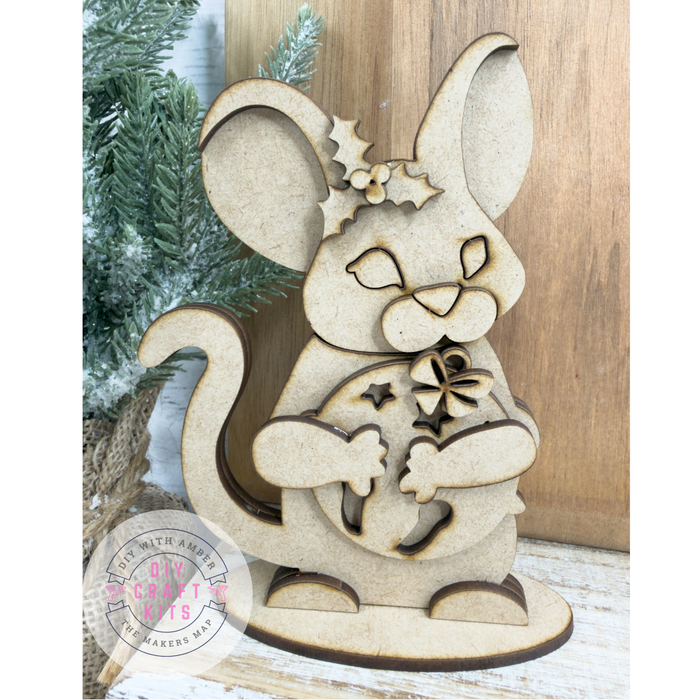 Flourish Christmas Mouse Sitter DIY Kit