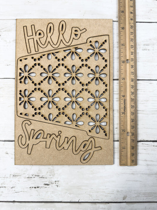 Flower Pot Wooden Embellishments ONLY