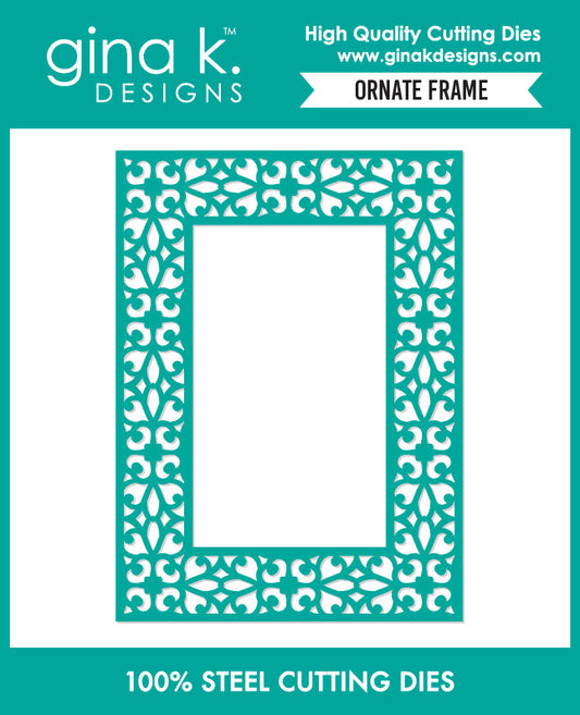 Gina K. Designs - Dies - Ornate Frame Die. Available at Embellish Away in Bowmanville Ontario Canada.