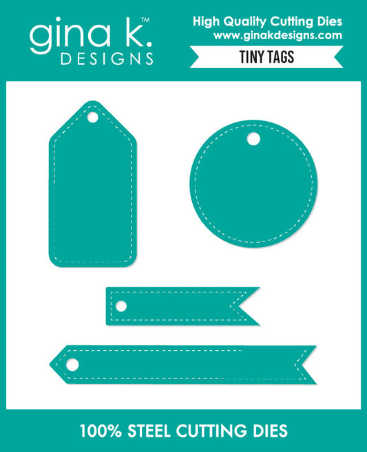 Gina K. Designs - Dies - Tiny Tags. Available at Embellish Away in Bowmanville Ontario Canada.