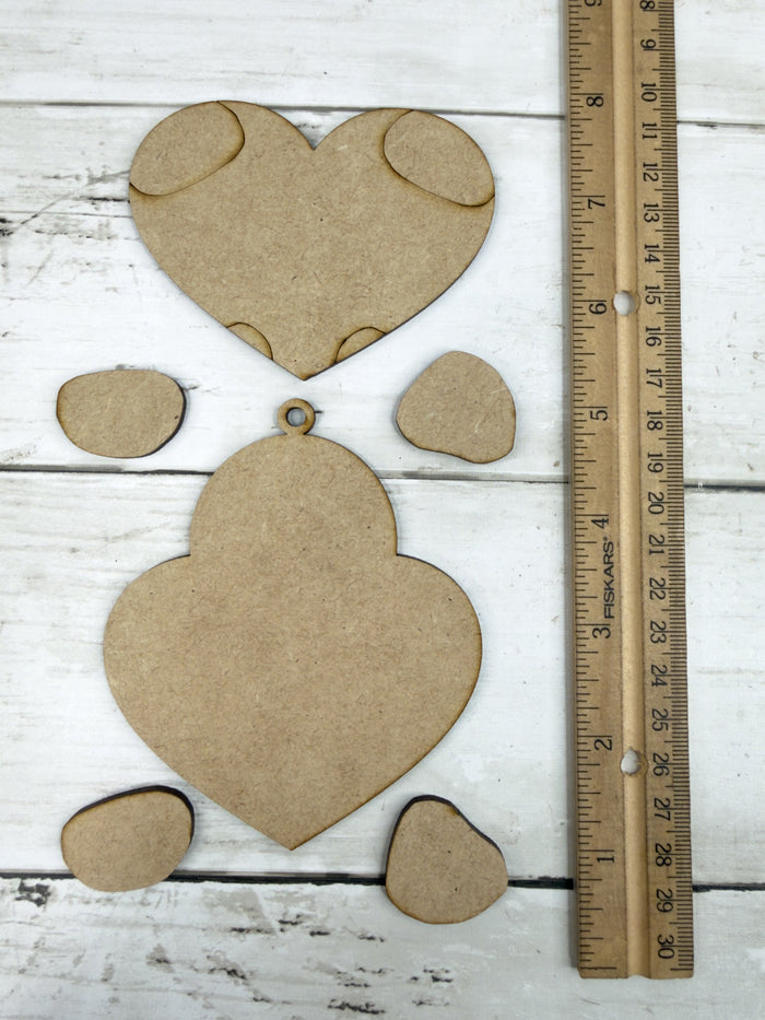 Gingerbread Holding Heart Ornament DIY Kit