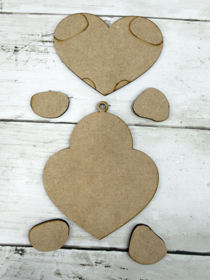 Gingerbread Holding Heart Ornament DIY Kit